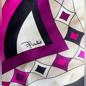 Emilio Pucci Geometric Silk Scarf